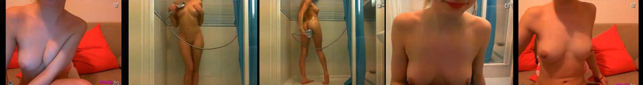 Amatorka z Polski pokazuje cyce pod prysznicem